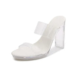 Zingj New Korean Version Of The Show Model Shoes Fine Heel Sexy Black Waterproof Table 11CM High Heel Sandal Female
