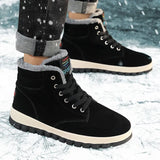 Men's Shoes Winter Plus Thick Snow Boots Trend High Help Martin Boots Men's Cotton Shoes Warm Casual