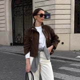 Explosive Women's Fashion Loose Zipper Trim Collar Velvet Jacket