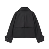 Women's Clothing Explosion Fashion Splash-Proof Short Wind