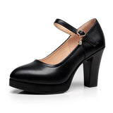 Zingj Spring Cheongsam Show Shoes High Heels Thick Heel Waterproof Platform Women's Single Shoes Working Shoes Large Size Women's