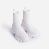 Sports Short Boots Women's 2025 Autumn And Winter New Women's Boots Large Size Pedal Socks