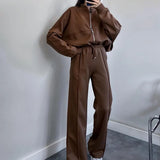 2025 Round Neck Fashion Simple Atmospheric Jacket Jacket Casual Straight