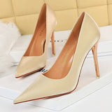 Shoes New Silk Women Pumps Stiletto Super High Heels 10.5 Cm Sexy Women Heels Plus Size Pumps Ladies Shoes Party