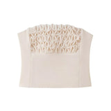 For Women's Clothing INS Burst Flower Decoration Top + Half-Dress