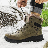 Leisure Sports Men's Outdoor Cotton Shoes Fashion Snow Boots Outdoor Hiking Shoes Cotton Shoes Men's