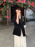 Xixi 2025 Spring New Temperament Long-Sleeved Small Suit Jacket Loose Casual Suit Tide