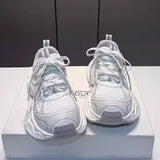 Version Of Temperament Old Dad Shoes Women's 2025 Autumn New Thick-Soled Breathable Sneakers Running Casual Fashion