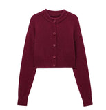 2025 New Women's Fashion Fashion Cardigan Sweater Short Coat
