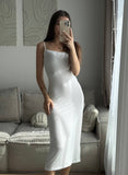 Hot Knitted Hollow Vest Long Skirt + Long Sleeve Open Shirt Set Women's Soft Knitwear