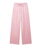 Explosion Women's Ins Wrinkled Blazer Casual Trousers