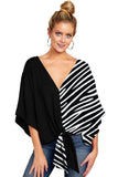 Women's Sexy Hot Girl Spring And Summer V-Neck Short-Sleeved Knot Print