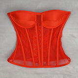 Single-Yarn Three-Dimensional Tector-Bo Corset Corset Corset Wedding Dress Bottom Perspective Cool Can Stand Up