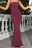 Dresses for Women Almond Corset Maxi Dress Draped Evening Night Party Dresses Bodycon Sexy Backless Dress with