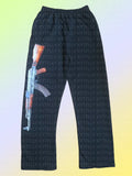 And Winter Sports Slack Trousers AK Print Loose Trousers Men And Women The Same