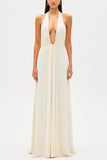 Women's Solid Color Sexy Perspective Low-Breastless Sleeveless Babes Dress Women