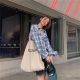Loose Plaid Shirt Women 2025 Spring And Summer Fresh Age Thin Design Sense Of Small Sun Protection Shirt