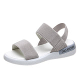 Sandals Women's Elastic Tight 2025 Summer New Students Wear Fairy Wind Roman Beach Women's Shoes Outside The