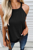 Zingj 2024 Wish Round Neck Neck Sleeveless Open Shoulder Vest T-Shirt