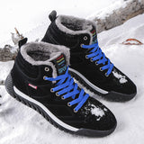 Men's New 2025 Cotton Shoes Men's Plus Velvet Thick Outdoor Snow Boots Winter Large-Size Sports Casual Men's