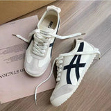 Derain Women's 2025 Spring And Summer Korean Edition With Pink Ballet Little White Shoes Flats Commer'an Casual Agan