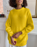And Winter Ins Style Imitation Marince Sweater Women Lazy Style Temperament Loose Ultra-Soft Knitted Tops