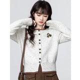 New French Style Fragrant Retro Temperament Knitted Short Coat Women's Autumn And Winter New Fashion