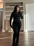 Spring And Summer New Sports Casual Women's Sexy Tight Long-Sleeved Horn Two