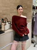 Xixi 2025 Autumn New White Label Elegant Collar Knitted Shirt With Long-Sleeved Top Sweater Female