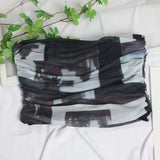 Cool Hottie Ultra-Short Umbilical Wrap Chest Sleeveless Coat Yarn Folding Tie Dye Chest Tight Waistcoat