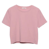 Real-Apamine Solid Short-Sleeved T-Shirt Burst Small Short Sweet Spicy Slim Slim Thin Collar Top