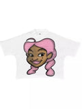 Original Sufu Ancient Animation Head Printed Graphics T-Shirt Y2k Blouse Street Oversized T-Shirt Gothic Animation Short Sleeves 211-0-Outfit