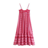 Women's Crochet Stitched Knitted Dress Skirt Sling