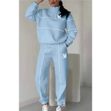2025 New Trousers Letter Long-Sleeved Casual Sports Set Two