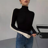 And Winter Small Collar Knitted New Long Sleeves On The Back Of The Back Can Be Worn