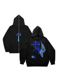 Plus Velvet Men's And Women's High Street Hoodie Trapstar Zippered Open Shirt Jacket Autumn And