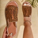 Asia's New Bohemian Tuple Flat Bottom Slippers Women Wear Celebrities Soft Bottom Beach Cold