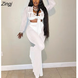 Women Tracksuit Biker 3 Piece Set See Through Sheer Mesh Party Night Clubwear Tracksuit Clothes For Women