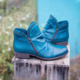 Autumn And Winter New Round Head And Double Zipper Short Boots Woman Martin Boots Woman Large Size