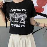 Zingj Print Short Short-Sleeved T-Shirt Female 2024 Summer Dress New Korean Version Design Sense Girl Slim Student