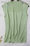 Women Top Fashion Women White Shirt Sexy Street Style Ladies Tops Tank Tops Knitted Solid Wild Ice Silk Knitting 2922