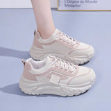 Old Dad Shoes Women 2025 New Four-Season Coloring Students To Increase High Shoes Korean Version Of Pine Cake Running Casual