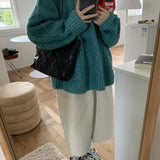 The Autumn And Winter Of 2025, The Loose Wear Of The Sweater Women's Net Red Fried Street Gentle Wind Thicked Knitted