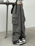 Ruched Pocket Baggy Cargo Pants- Outfit