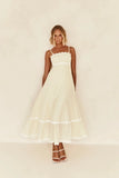 Zingj Summer New Solid Color Lace Stitching With Elegant Strapless Oversized Hem
