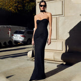 Zingj Women's Winter 2023 New Sexy Hot Girl Yi Mengling With The Same Wrapped Chest Sequin Micro Transparent Fishtail
