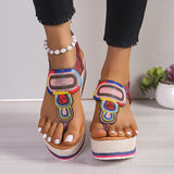Sandals Women 2025 Summer New Clip-Toe Fashion Water Drill Tight Foot Size Women's