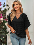 And Summer 2025 New Hot Style Women's Casual Style V Collar Pure Color Fur Ball Jacket