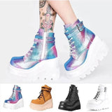 Zingj New Platform Base Colorful High Help Casual Women's Shoes Large Size Women's
