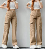 New Jump Casual Trousers Mid-Rise Three-Dimensional Pocket Trousers Waist-Up